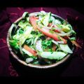 Anitha (Annie) 's cooksnap of when they made Desi Salad🍋🍅🌰🍀.
