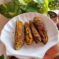Mukti Bhargava का कुकस्नैप जब उन्होंने खट्टे मीठे स्पाइसी भरवां करेला (Khatte meethe spicy bharva karela recipe in hindi) बनाया था।