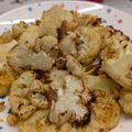El cooksnap de Laura Moreno cuando hizo Coliflor especiada al horno.