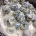 El cooksnap de Maria Paz Dominguez/ @pacitamama en instagram cuando hizo Repollitos Bruselas a la crema.