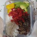 El cooksnap de Rubén Padilla cuando hizo Poke bowl de atún.