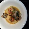 El cooksnap de junio cuando hizo Bacalao en salsa de gambones.