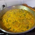 El cooksnap de Antonio cuando hizo Arroz con secreto y ajos tiernos.