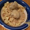 Katie's cooksnap of when they made Swedish Meatballs My Way.