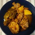 El cooksnap de Tomás Marín Arévalo cuando hizo Guisado de lechal con alcachofas.