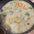 Cooksnap FY semasa beliau membuat 🍤🍚🌽Barobbo / Bubur Jagung Berlauk.