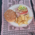 El cooksnap de Mariana Carrillo cuando hizo Hamburguesa de cerdo casera 🍔.