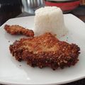 El cooksnap de Catalina cuando hizo Pollo apanado.