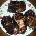 trevor.white.77's cooksnap of when they made Tinklee's BBQ Bacon Wrapped Stuffed Pork Chops.