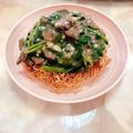 Cooksnap của Dy Dy khi họ làm theo món Mì xào giòn