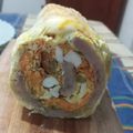El cooksnap de Abigail S. Amado cuando hizo Matambre arrollado.