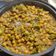 El cooksnap de Néstor cuando hizo Curry suave de garbanzos con brócoli.