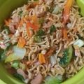 Cooksnap dari caroline untuk resep Mie Gepeng Goreng Sosis Bumbu Iris