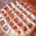 El cooksnap de Florencia Gomen cuando hizo Pastafrola de dulce de leche.