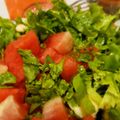 El cooksnap de Claudio Molina cuando hizo Ensalada de sandía y queso fresco.