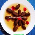 Satya Pandey का कुकस्नैप जब उन्होंने ब्रेड गुलाब जामुन (Bread Gulab Jamun recipe in Hindi) बनाया था।