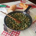 El cooksnap de Varo cuando hizo Salteado de garbanzos y espinacas con jamón y bacon.