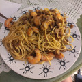El cooksnap de Marisa S.N cuando hizo Pasta con setas y gambas.