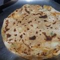 Lavina Rochwani's cooksnap of when they made Aloo ka paratha.