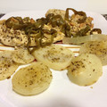 El cooksnap de Monica Duet cuando hizo Pechugas de pollo al horno con patatas y verduras.