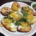 Renu Panchal का कुकस्नैप जब उन्होंने स्ट्रीट स्टाइल गोलगप्पा सेव पूरी चाट (street style golgappa sev puri chaat recipe in Hindi) बनाया था।
