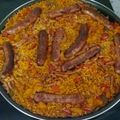 El cooksnap de antonio cuando hizo Arroz con longaniza.