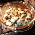 El cooksnap de Angela Morales cuando hizo Palometa al horno con pimientos asados y queso feta.