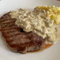 Cooksnap dari Stephanie untuk resep Sirloin steak with mushroom sauce