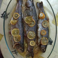 El cooksnap de Teresa Fdez cuando hizo Truchas al horno.