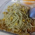 El cooksnap de Carlos Bazzano cuando hizo Fideo al pesto con cebolla y choclo 🍝.