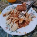 El cooksnap de Benjamín Salica cuando hizo Fideos caseros.