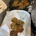 El cooksnap de Cocinando con Anita cuando hizo Buñuelos de acelga integrales.
