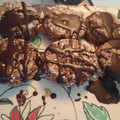 El cooksnap de Elizabeth Cornelli cuando hizo Tapas de alfajor (harina integral, almidón de maíz, avena, stevi.
