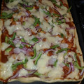 El cooksnap de Sindy Rivas cuando hizo Pizza de pollo casera .