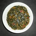 Mabuyi Dlamini's cooksnap of when they made Spinach with turnip and red pepper.