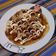 El cooksnap de Sandra cuando hizo Okonomiyaki y su salsa.