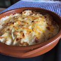El cooksnap de Carlos González Martín cuando hizo Cazuela de patatas con pollo, bacon y bechamel.