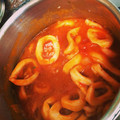 El cooksnap de cata69 cuando hizo Anillas de calamar guisado con bacon.