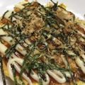 รูป Cooksnap ของ Jinnanat S. Por เมื่อเขาทำ พิซซ่าญี่ปุ่น โอโคโนมิยากิ