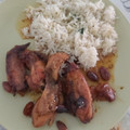 El cooksnap de Ari Rodriguez cuando hizo Pollo en salsa de mandarina.