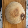 El cooksnap de German cuando hizo Pan de campo con masa madre.