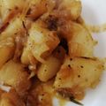 El cooksnap de Glaucia Irene cuando hizo Papas al horno con cebolla.