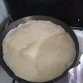El cooksnap de Maju Franco cuando hizo Panqueques para canelones.