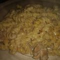 El cooksnap de Melina Biga cuando hizo Fideos con pollo a la crema.
