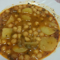 El cooksnap de Sara García Ramajo cuando hizo Garbanzos estofados.