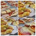 Gabor Pribeli Cooksnap-ja, amikor elkészítette a(z) Baconos, paradicsomos papucs recept rukkola pestoval receptet.