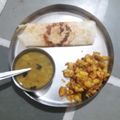 Falguni Solanki's cooksnap of when they made ચીઝી મેગી મસાલા ઢોસા.
