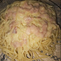 El cooksnap de Jennifer Esquivo cuando hizo Fideos con salsa Blanca con Jamón.