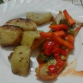 El cooksnap de Marce Gayoso cuando hizo Filet de pescado a la napolitana.