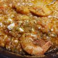 Cooksnap από Δέσποινα Καρπούζα στη συνταγή Οι δικές μας γαρίδες σαγανάκι με φρέσκια ντομάτα και πράσινη πιπεριά